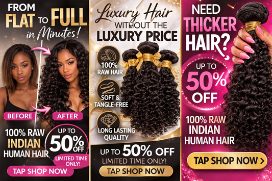 100% Human Hair Bundles- Indian Hair